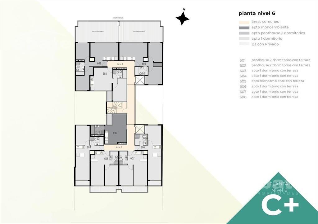 Venta apartamento de 1 dormitorio en Barrio Sur