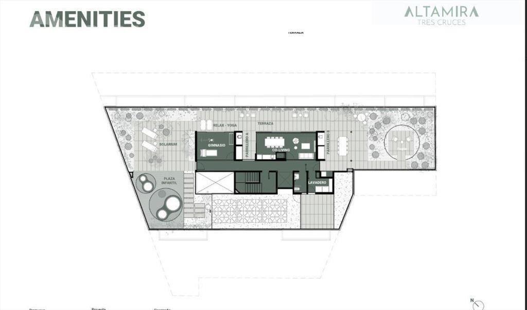 Venta de apartamento de 1 dormitorio en Tres Cruces