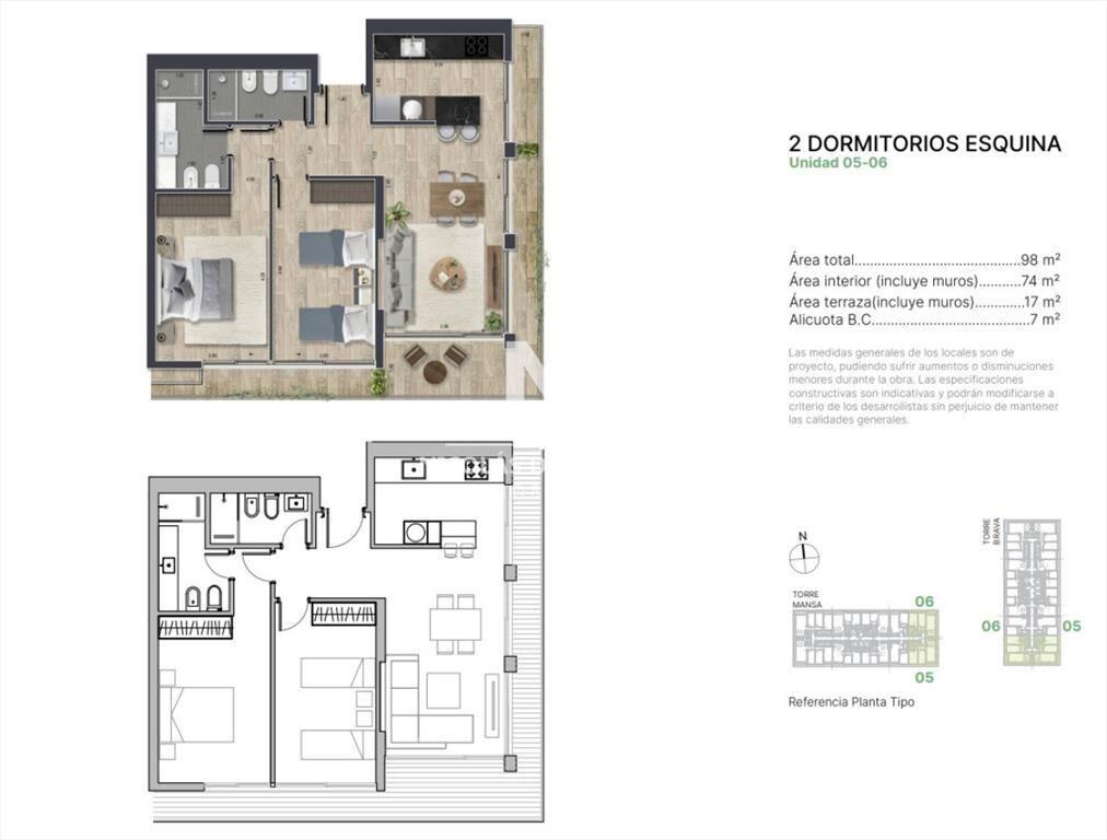 En venta showroom de 1 dormitorio en Brava, Punta del Este