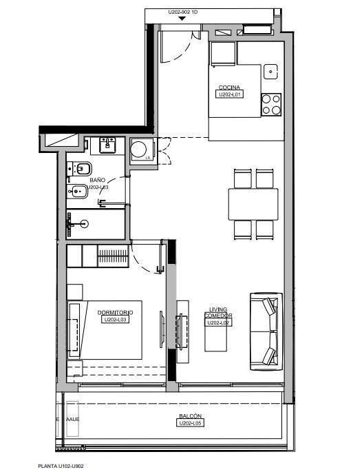 Venta Apartamento 1 Dormitorio en Pocitos