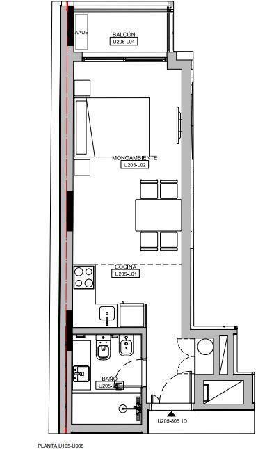 Venta Apartamento 1 Dormitorio en Pocitos