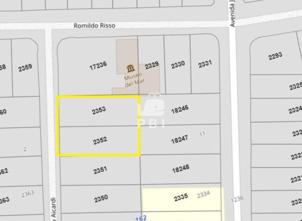 Terreno de 1700 mts 2 a la venta en La Barra El -