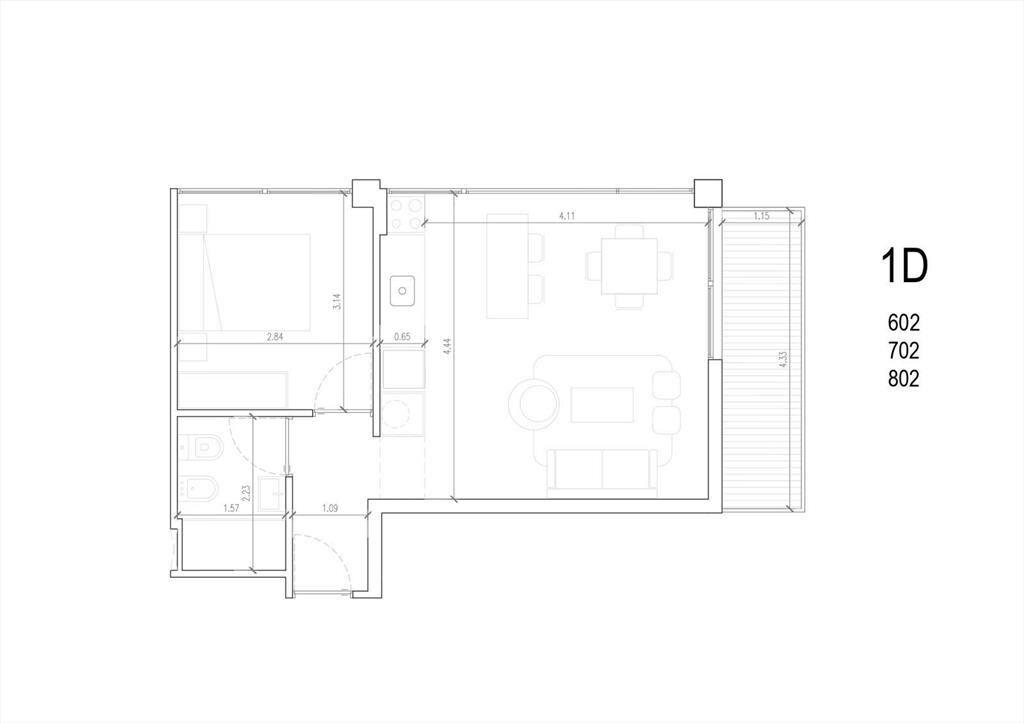 Venta 1 Dormitorio en La Blanqueada