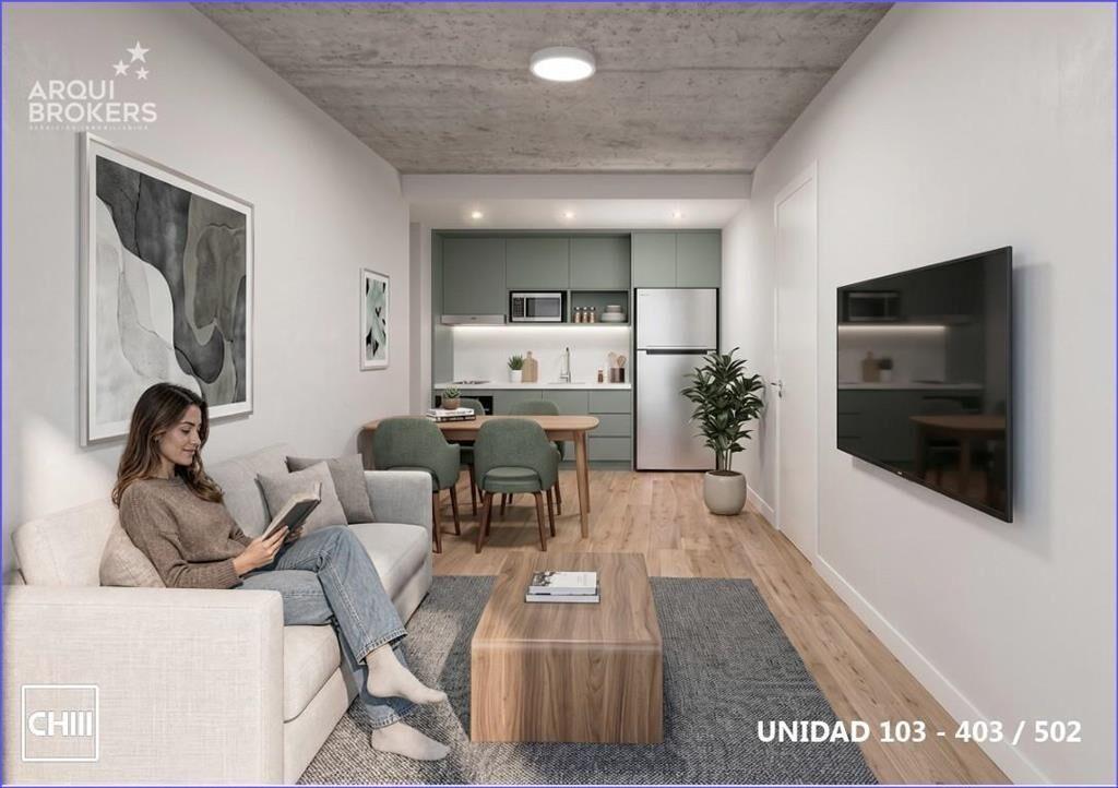 Apartamento monoambiente en venta en Pocitos - 304