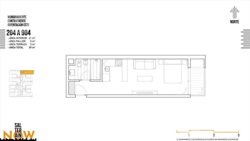 Venta de monoambiente en Cordón Sur