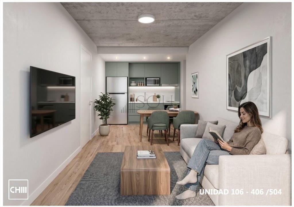 Venta Apartamento 1 dormitorio con terraza en Pocitos