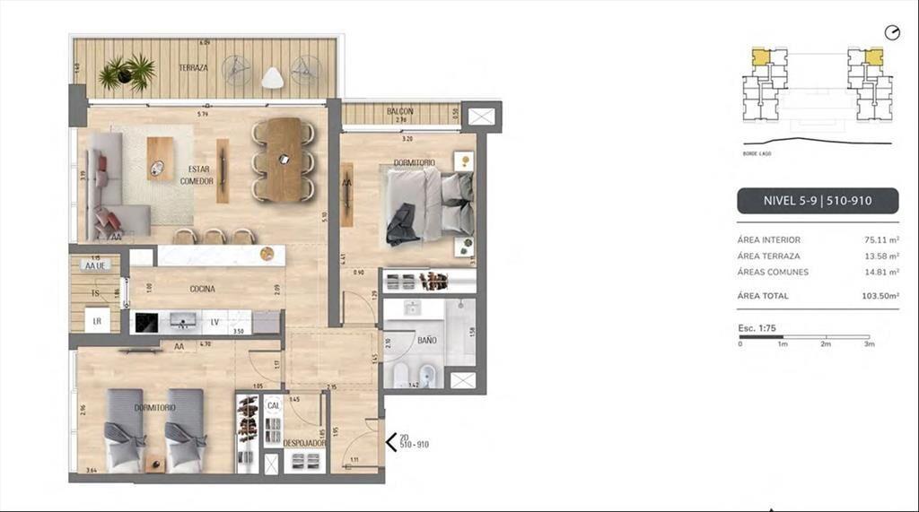 VENTA - APARTAMENTO - 2 dorm - CARRASCO