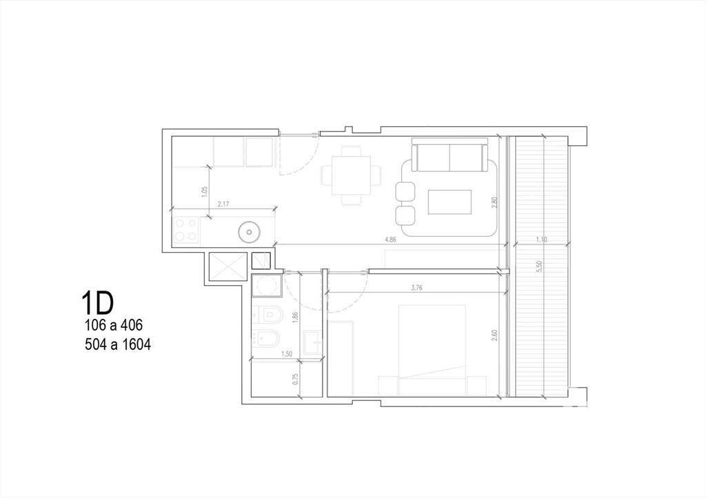 Venta 1 Dormitorio en La Blanqueada