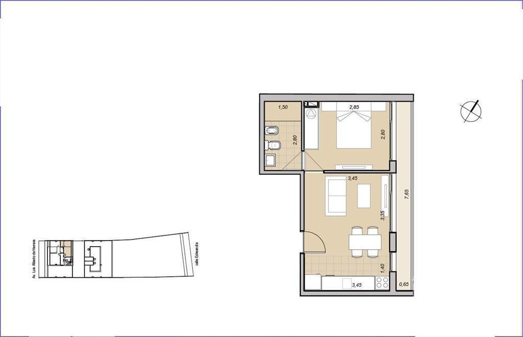 Apartamento de un dormitorio en venta en La Blanqueada - 90