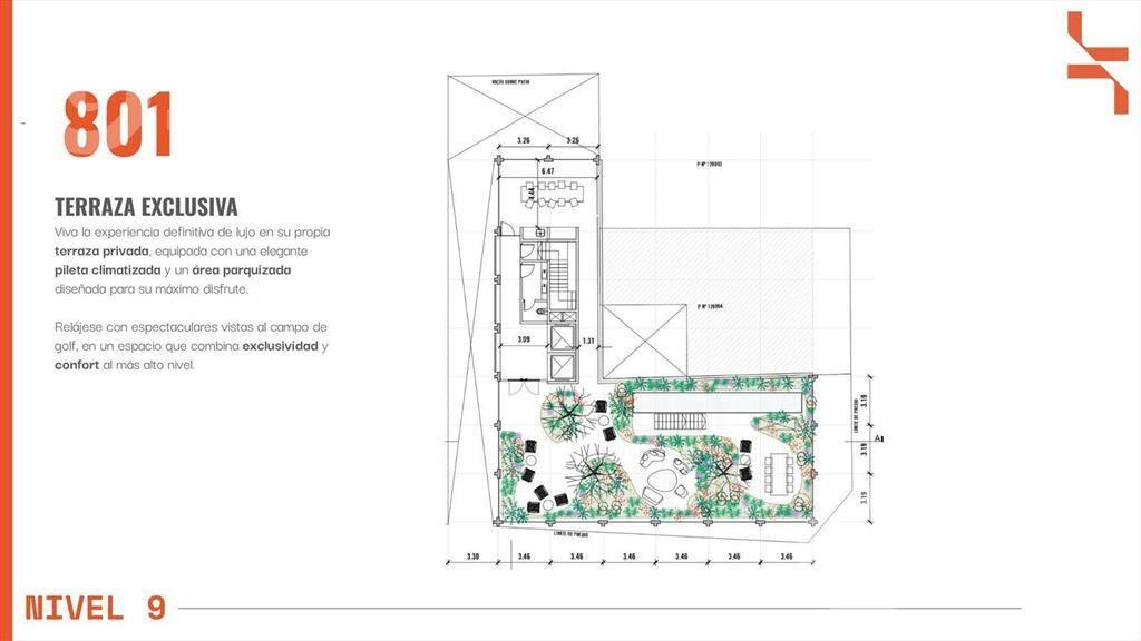 Venta de apartamento de 3 dormitorios con terraza privada y
