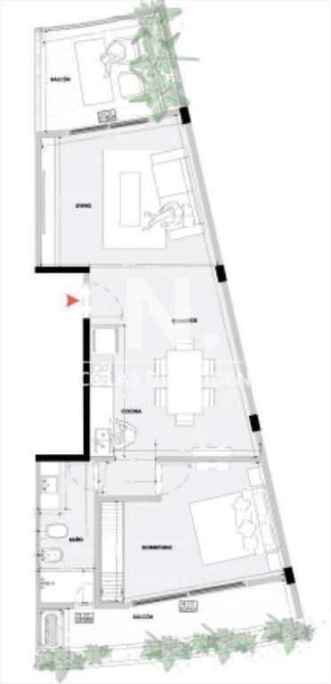 En venta apartamento de 1 dormitorio en El Tesoro