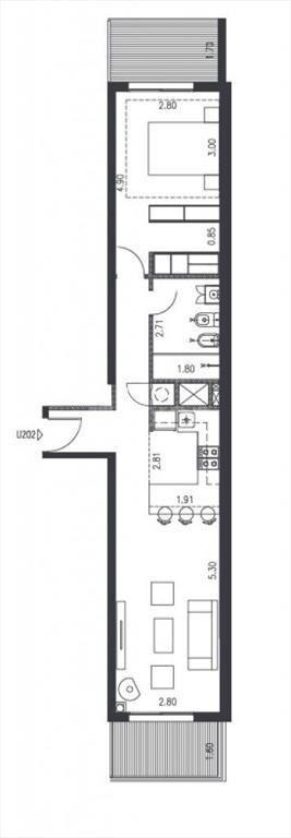 VENTA DE APARTAMENTO DE 1 DORMITORIO EN OBRA EN PUNTA CARRE