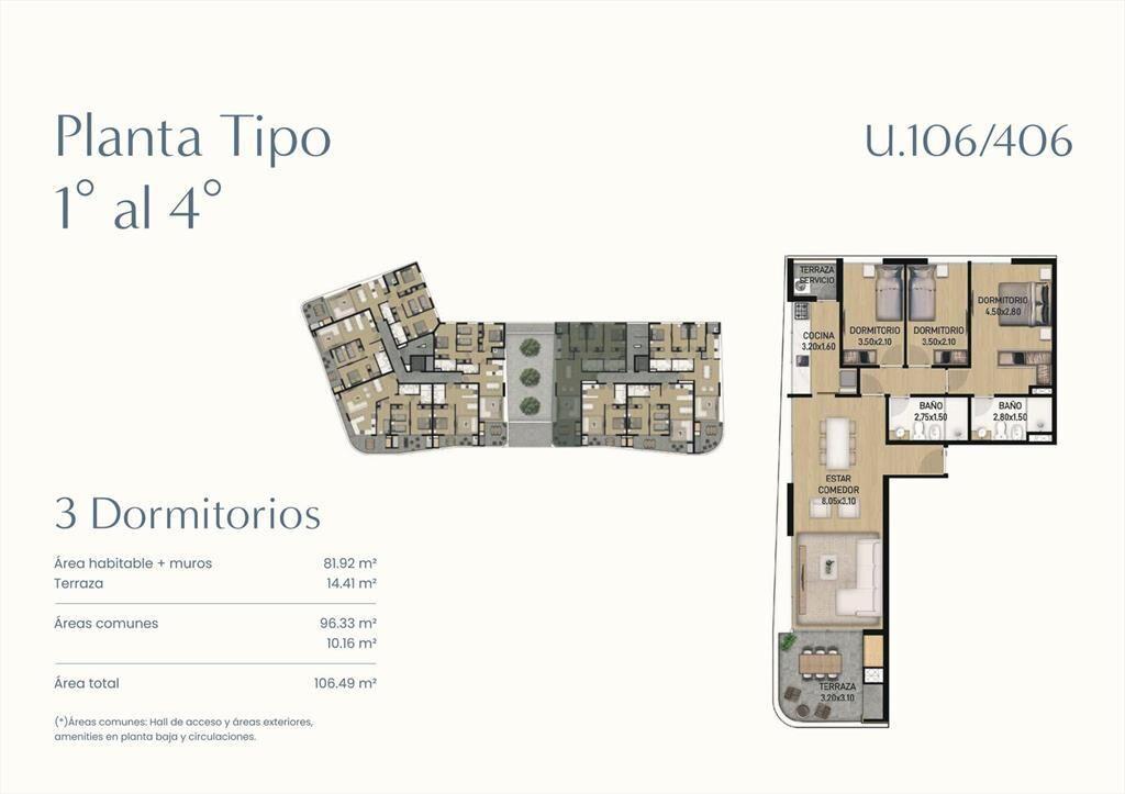 Venta Apartamento 3 Dormitorios en Ciudad de la Costa