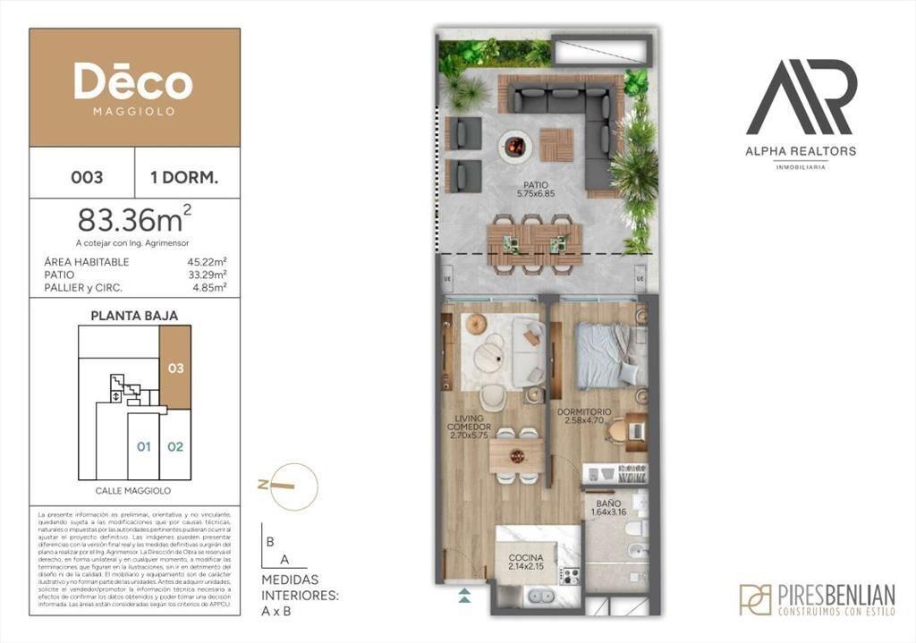 Apartamento en venta en Barrio Golf