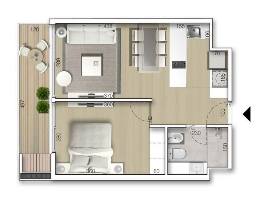 Alquiler Apartamento 1 dormitorio Buceo a estrenar