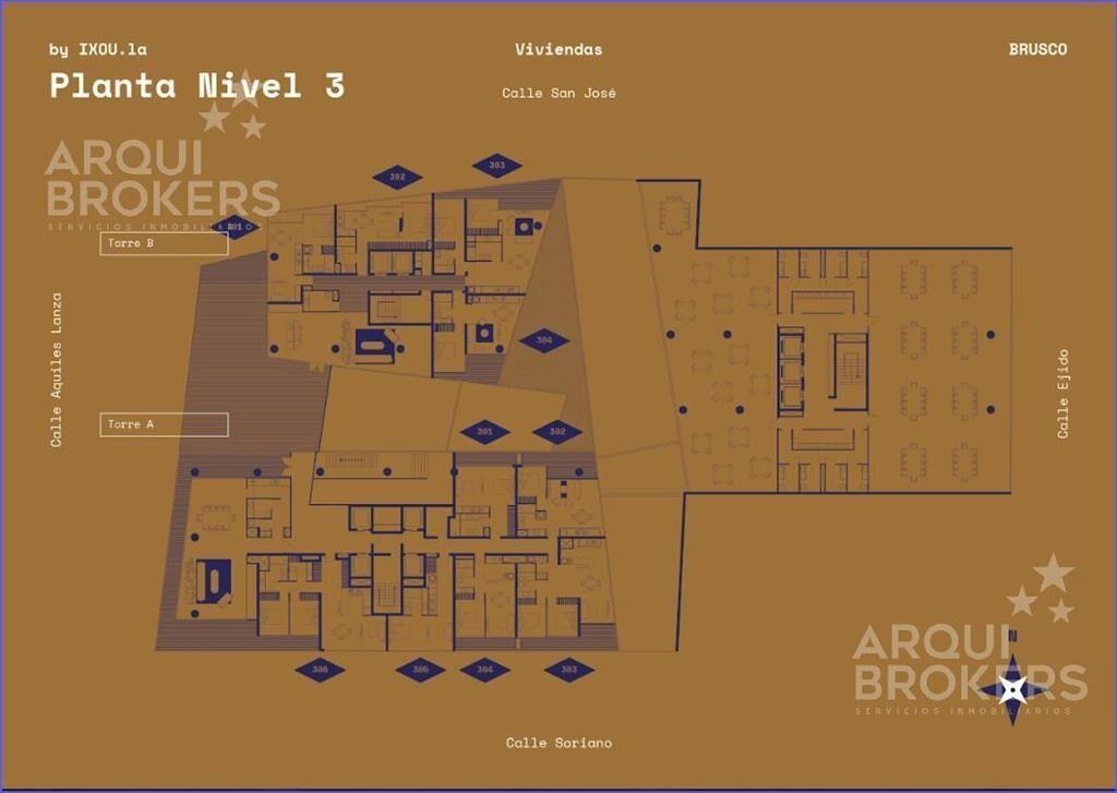 Apartamento de 2 dormitorios en venta en Centro - 303B