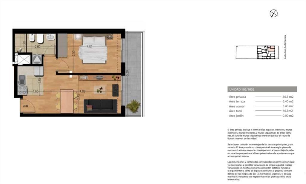 Apartamento en venta de 1 dormitorio en La Blanqueada