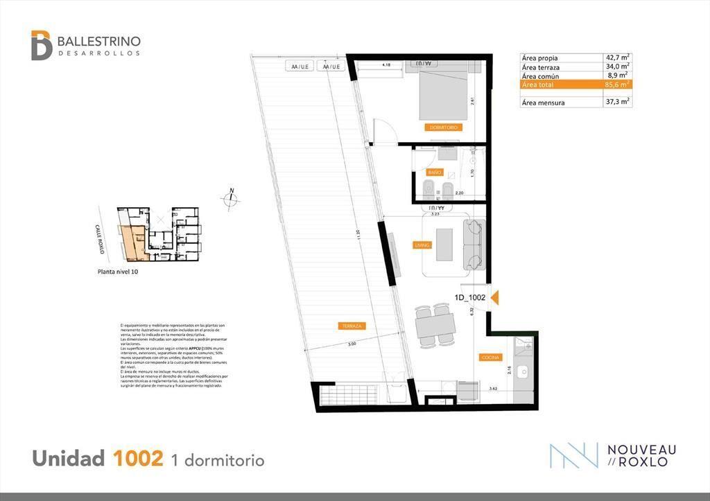 Venta Apartamento 1 Dormitorio en Cordón