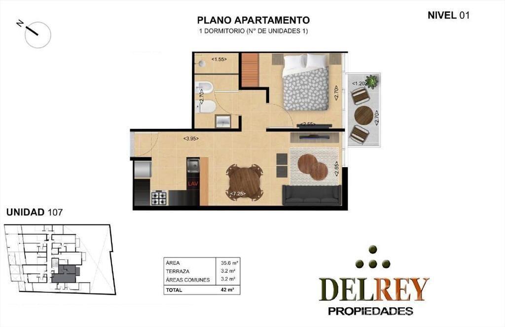 Venta Apartamento - Tres Cruces DELREY PROPIEDADES
