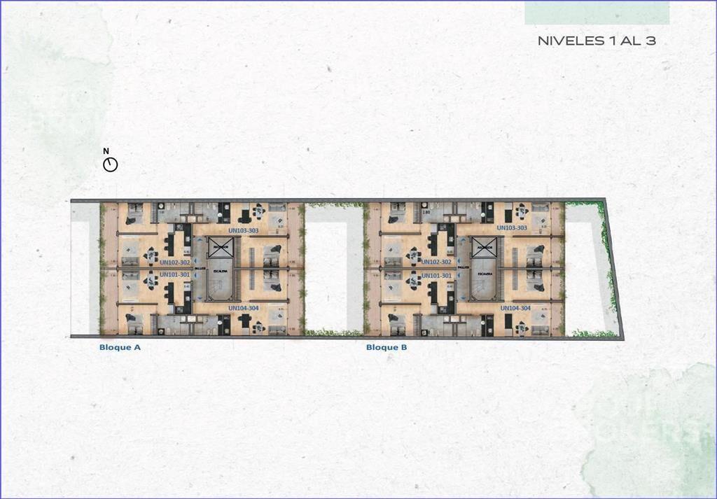 Apartamento de un dormitorio en venta en Pocitos - 104B