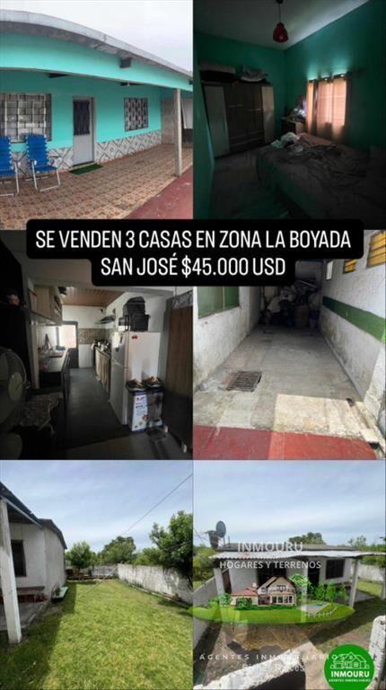 SE VENDEN TRES CASAS EN ZONA LA BOYADA SAN JOSE