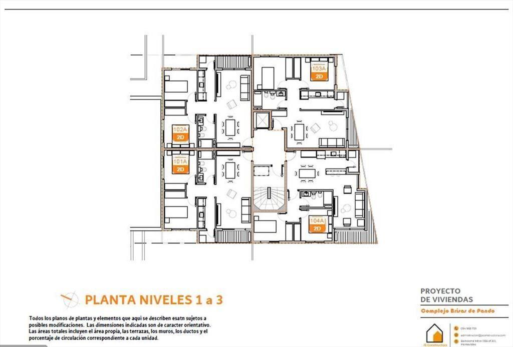 Venta apartamento 2 dormitorios; piscina en Pando