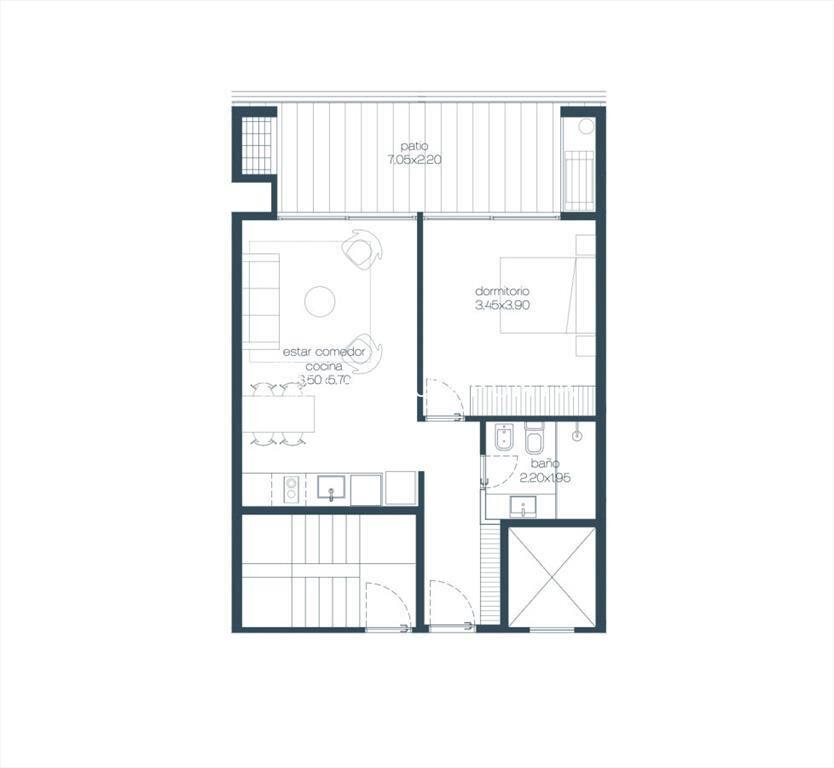Nirán, apartamento de 3 dormitorios en Punta