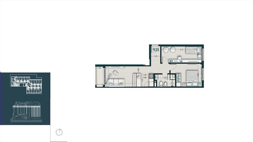 Venta apartamento de dos dormitorios en Parque Rodó - 921