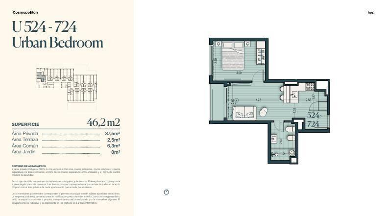 Venta Apartamento 1 Dormitorio en Parque Rodó