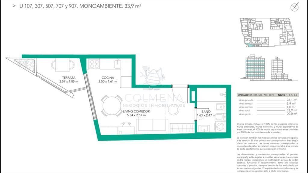 Super OPORTUNIDAD de apartamento Monoambiente en