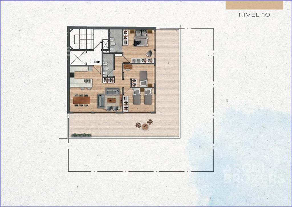 Apartamento penthouse de tres dormitorios en venta en Pocit