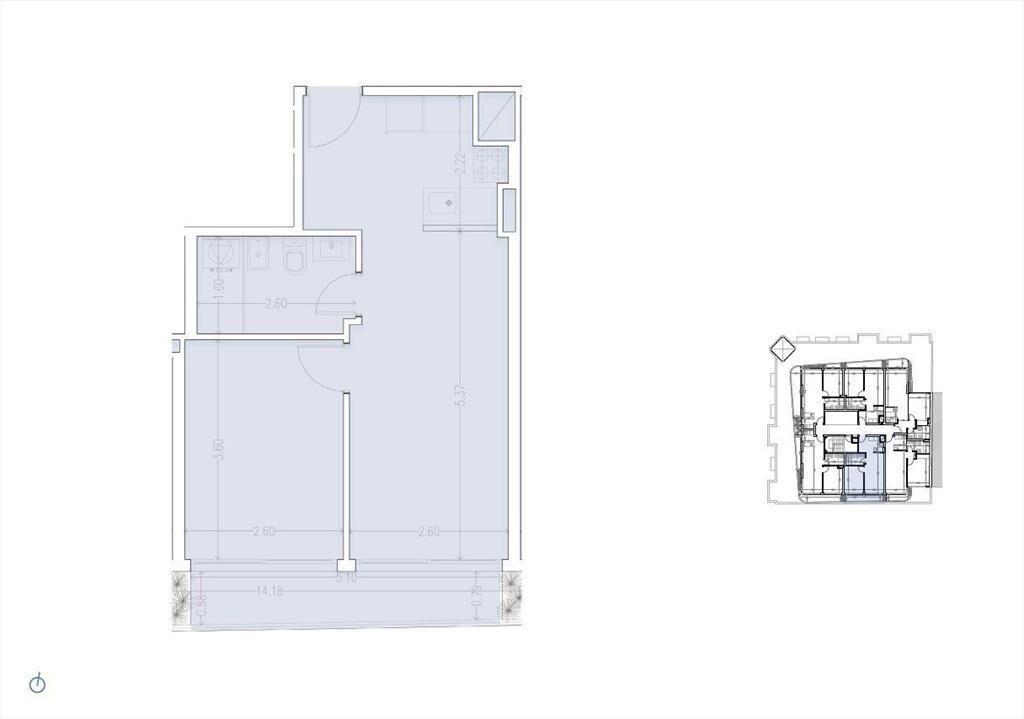 Apartamento de un dormitorio en venta en Palermo -902