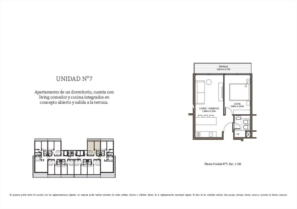 Apartamento en Mansa, 1 dormitorio