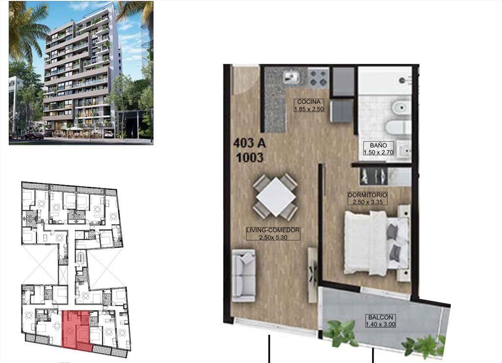 UNIDAD 603 - 1 DORMITORIO - LA BLANQUEADA