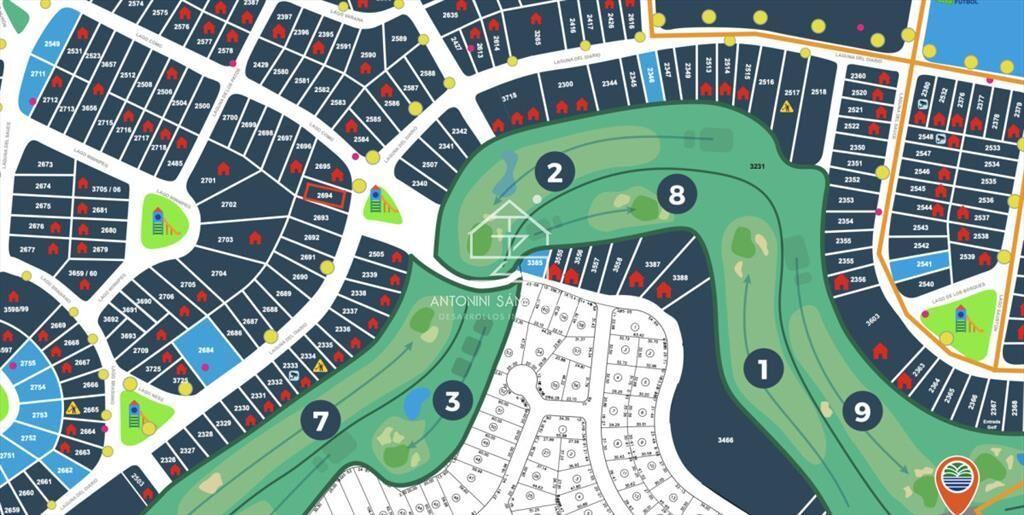 Terreno en venta segunda linea hoyo 2 club del