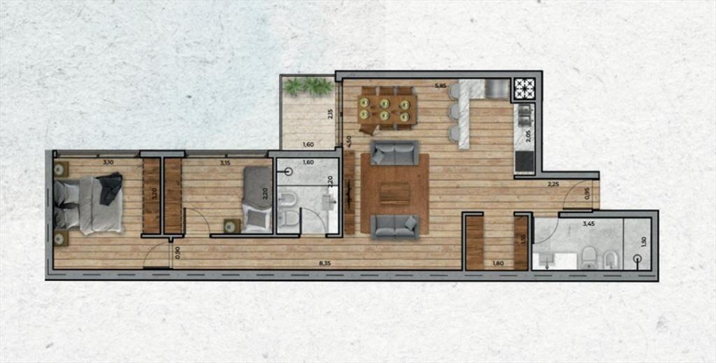 VENTA Apartamento de 2 dormitorios PUNTA CARRETAS