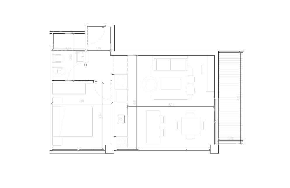 Venta apartamento dos dormitorios en La Blanqueada-907