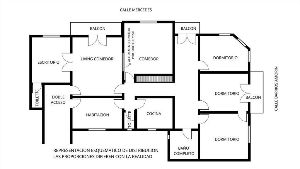 Venta Apartamento 3 dormitorios escritorio Centro