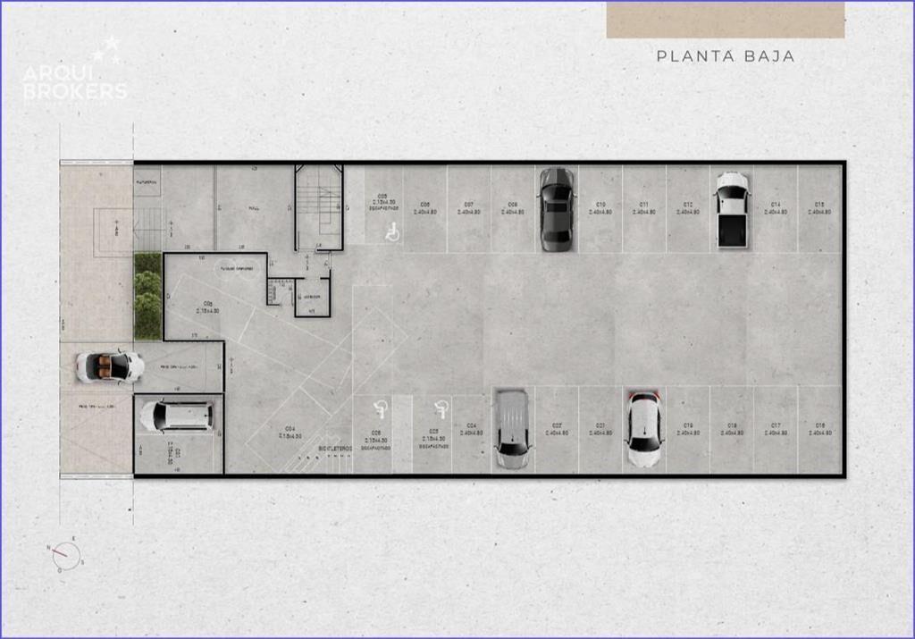 Apartamento de un dormitorio en venta en Pocitos - 304