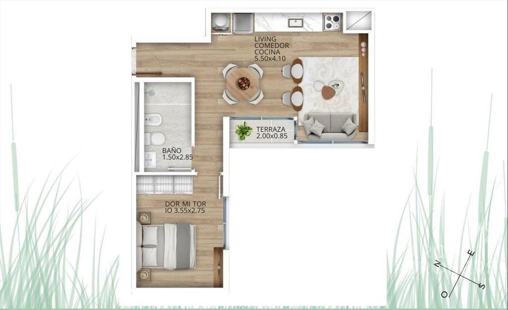 Venta apartamento un dormitorio en La Blanqueada 1005