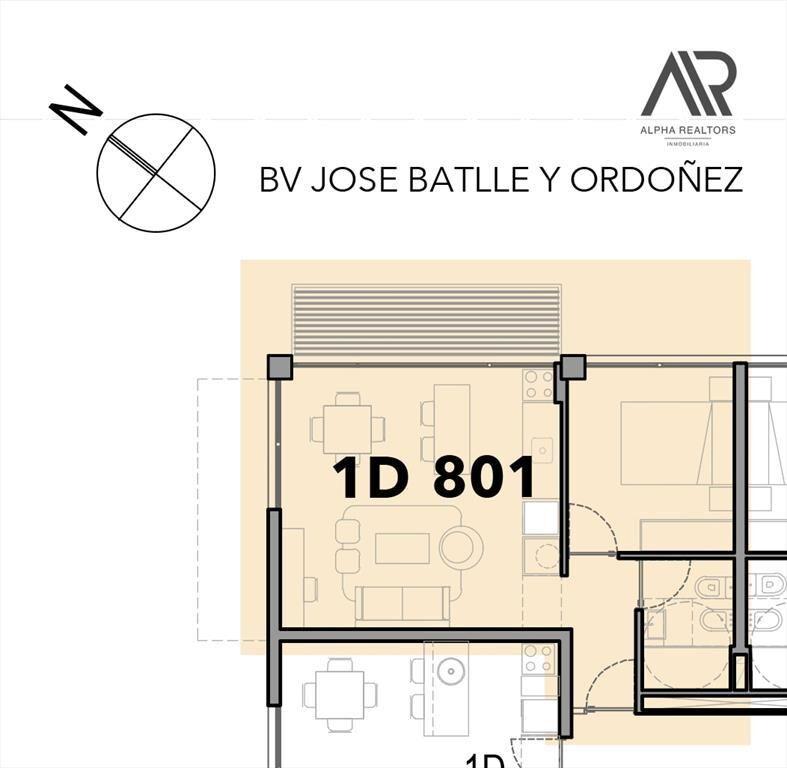 VITRUM VISTA - Apartamento en venta 1 Dorm en La Blanqueada