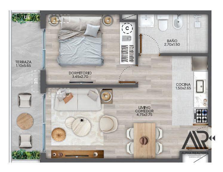 Apartamento en venta en Centro