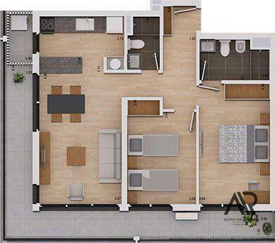 Apartamento en venta de 2 dormitorios en Pocitos Nuevo