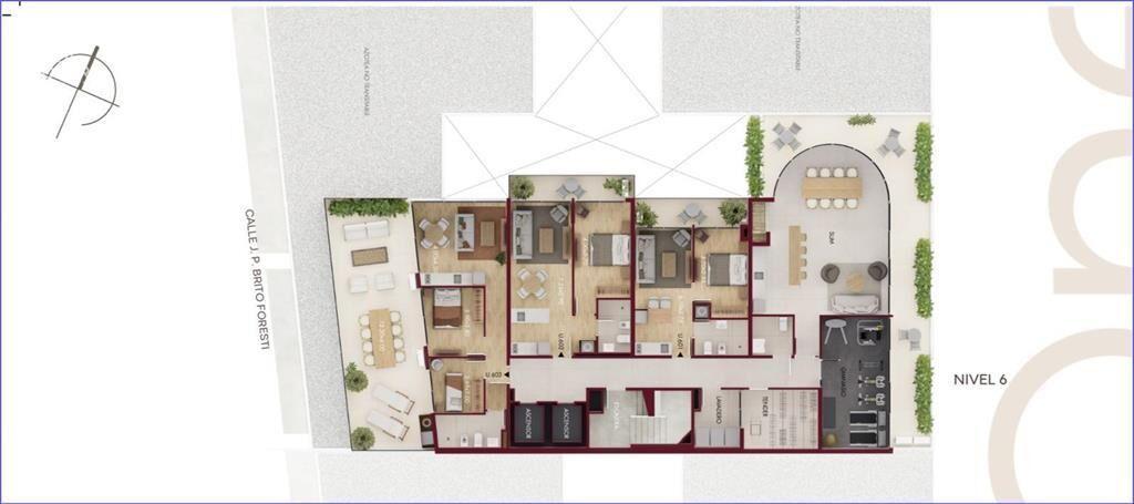 Apartamento penthouse de dos dormitorios en venta en La Bla