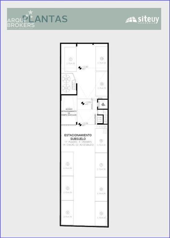 Apartamento monoambiente en venta en Cordón Sur - 302