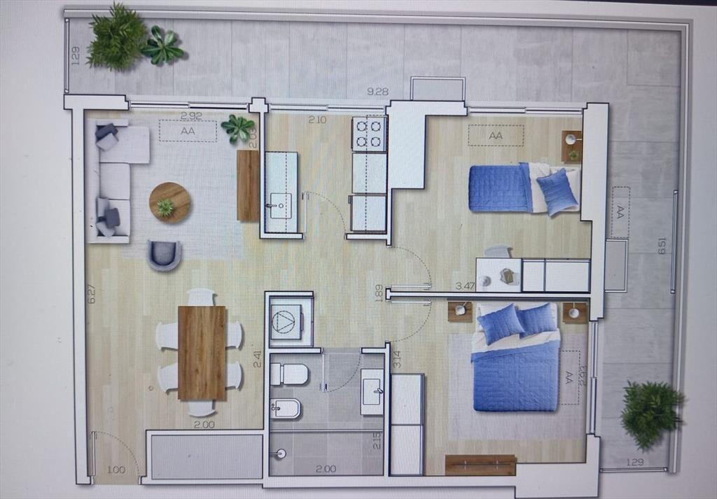 Venta apartamento 2 dormitorios, Bella Vista