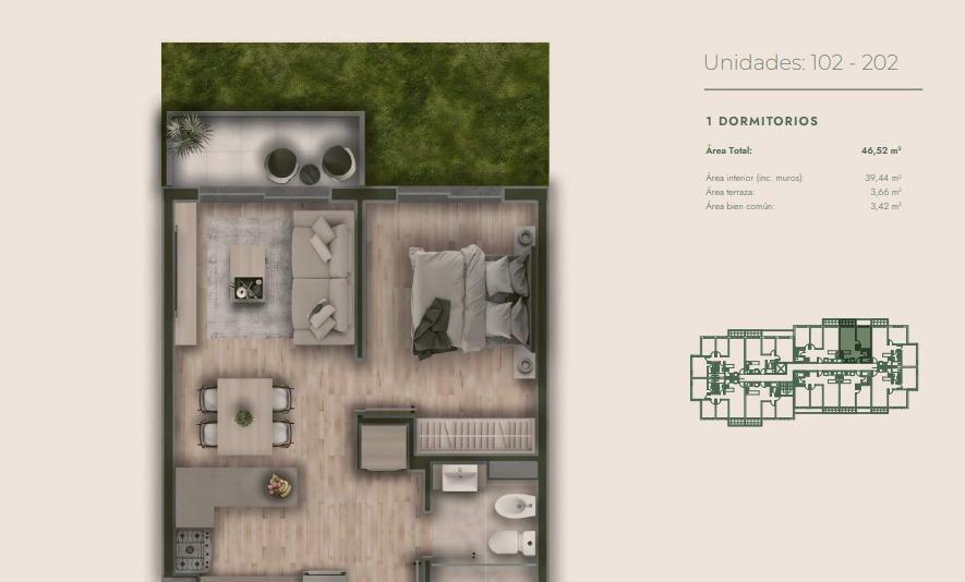 Venta de Unidades Apartamentos Jardines del Rosedal en Prad