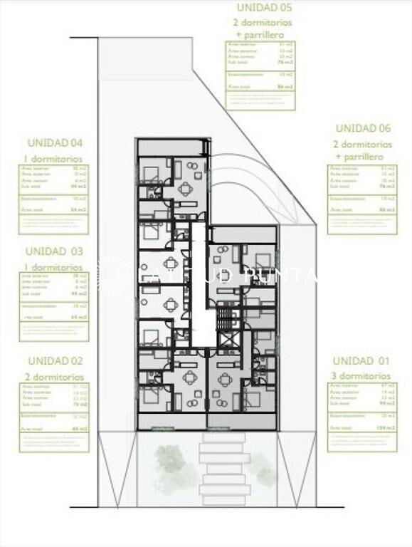 Apartamento en venta de 1 dormitorio a estrenar