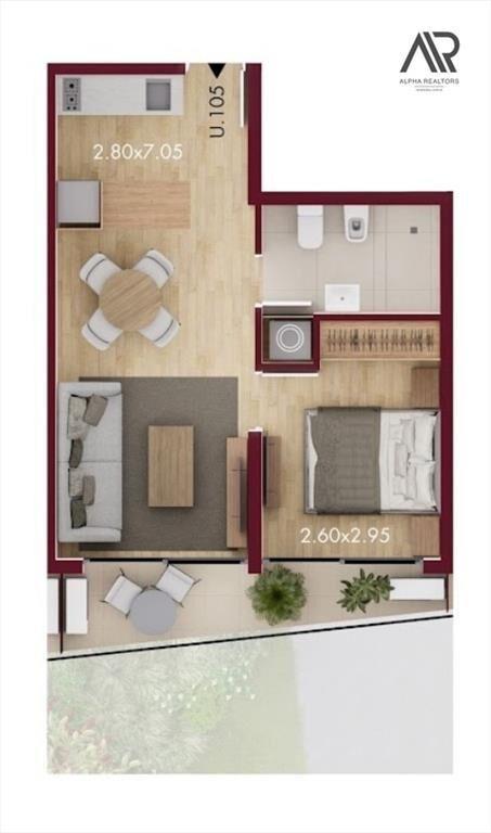 APARTAMENTO DE 1 DORMITORIO, CON TERRAZA. LA BLANQUEADA....