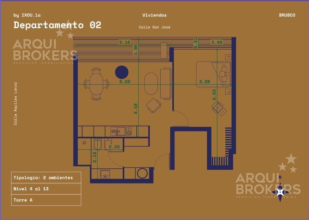 Apartamento de 1 dormitorio en venta en Centro - 1002A